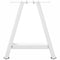 vidaXL Coffee Table Legs A-Shaped 2 pcs White 50x(42-43) cm Steel