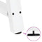 vidaXL Coffee Table Legs A-Shaped 2 pcs White 50x(42-43) cm Steel