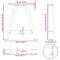 vidaXL Coffee Table Legs A-Shaped 2 pcs White 50x(42-43) cm Steel