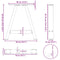 vidaXL Coffee Table Legs A-Shaped 2 pcs 50x(42-43) cm Steel