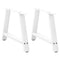 vidaXL Coffee Table Legs A-Shaped 2 pcs White 60x(42-43) cm Steel
