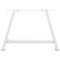 vidaXL Coffee Table Legs A-Shaped 2 pcs White 60x(42-43) cm Steel