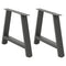 vidaXL Coffee Table Legs A-Shaped 2 pcs Anthracite 60x(42-43) cm Steel