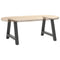vidaXL Coffee Table Legs A-Shaped 2 pcs Anthracite 60x(42-43) cm Steel