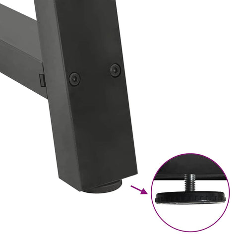 vidaXL Coffee Table Legs A-Shaped 2 pcs Anthracite 60x(42-43) cm Steel