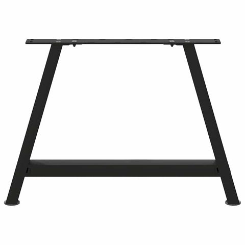 vidaXL Coffee Table Legs A-Shaped 2 pcs Black 70x(42-43) cm Steel