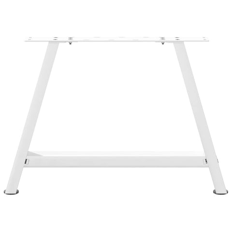 vidaXL Coffee Table Legs A-Shaped 2 pcs White 70x(42-43) cm Steel