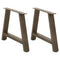 vidaXL Coffee Table Legs A-Shaped 2 pcs 70x(42-43) cm Steel