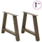 vidaXL Coffee Table Legs A-Shaped 2 pcs 70x(42-43) cm Steel