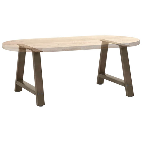 vidaXL Coffee Table Legs A-Shaped 2 pcs 70x(42-43) cm Steel