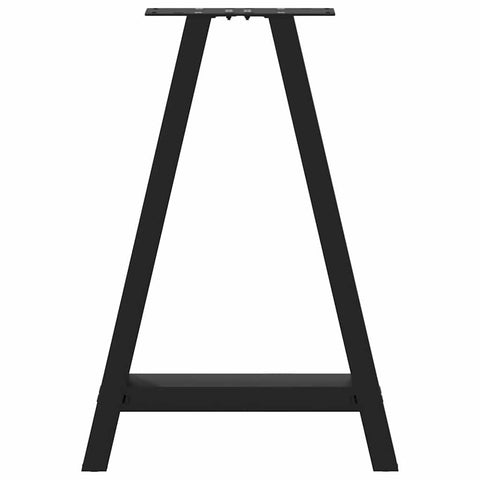 vidaXL Dining Table Legs A-Shaped 2 pcs Black 50x(72-73) cm Steel