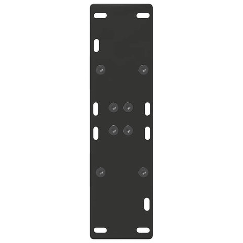 vidaXL Dining Table Legs A-Shaped 2 pcs Black 50x(72-73) cm Steel