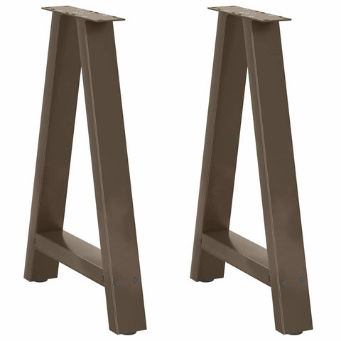 vidaXL Coffee Table Legs A-Shaped 2 pcs 50x(72-73) cm Steel