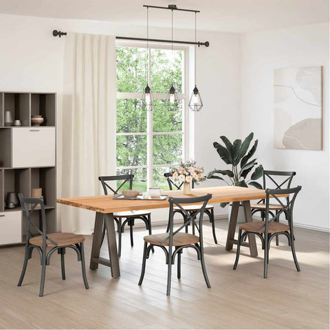 vidaXL Coffee Table Legs A-Shaped 2 pcs 50x(72-73) cm Steel