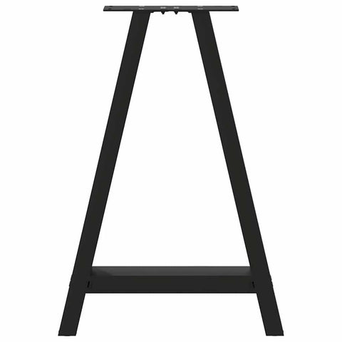 vidaXL Dining Table Legs A-Shaped 2 pcs Black 60x(72-73) cm Steel