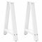 vidaXL Coffee Table Legs A-Shaped 2 pcs White 60x(72-73) cm Steel