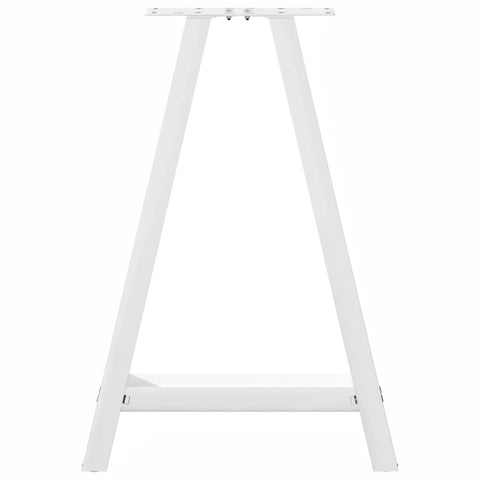 vidaXL Coffee Table Legs A-Shaped 2 pcs White 60x(72-73) cm Steel