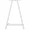 vidaXL Coffee Table Legs A-Shaped 2 pcs White 60x(72-73) cm Steel