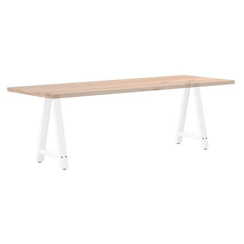 vidaXL Coffee Table Legs A-Shaped 2 pcs White 60x(72-73) cm Steel