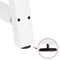 vidaXL Coffee Table Legs A-Shaped 2 pcs White 60x(72-73) cm Steel