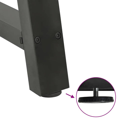 vidaXL Dining Table Legs A-Shaped 2 pcs Anthracite 60x(72-73) cm Steel