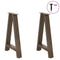 vidaXL Coffee Table Legs A-Shaped 2 pcs 60x(72-73) cm Steel