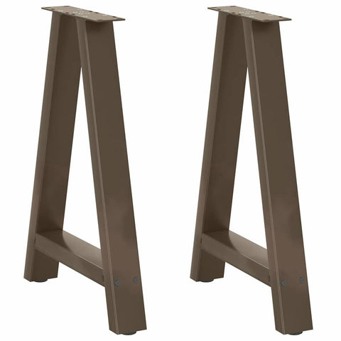 vidaXL Coffee Table Legs A-Shaped 2 pcs 60x(72-73) cm Steel