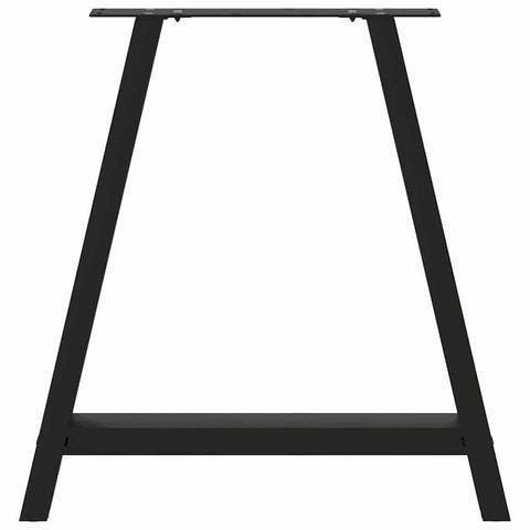 vidaXL Dining Table Legs A-Shaped 2 pcs Black 70x(72-73) cm Steel