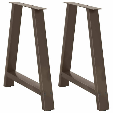 vidaXL Coffee Table Legs A-Shaped 2 pcs 70x(72-73) cm Steel