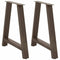 vidaXL Coffee Table Legs A-Shaped 2 pcs 70x(72-73) cm Steel