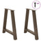 vidaXL Coffee Table Legs A-Shaped 2 pcs 70x(72-73) cm Steel