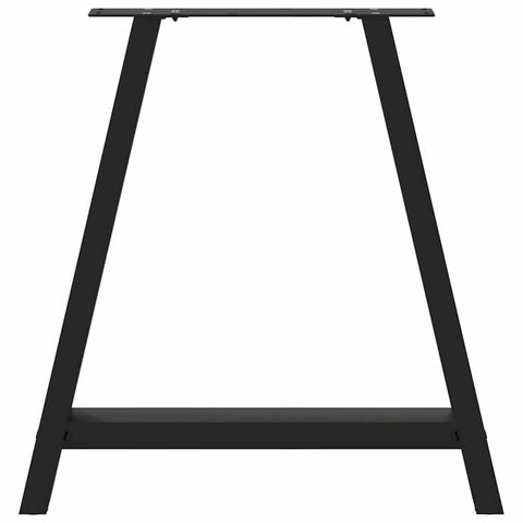 vidaXL Coffee Table Legs A-Shaped 2 pcs Black 80x(72-73) cm Steel