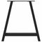 vidaXL Coffee Table Legs A-Shaped 2 pcs Black 80x(72-73) cm Steel