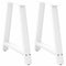 vidaXL Coffee Table Legs A-Shaped 2 pcs White 80x(72-73) cm Steel