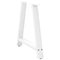 vidaXL Coffee Table Legs A-Shaped 2 pcs White 80x(72-73) cm Steel