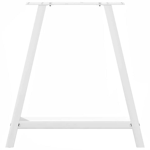 vidaXL Coffee Table Legs A-Shaped 2 pcs White 80x(72-73) cm Steel