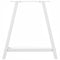 vidaXL Coffee Table Legs A-Shaped 2 pcs White 80x(72-73) cm Steel