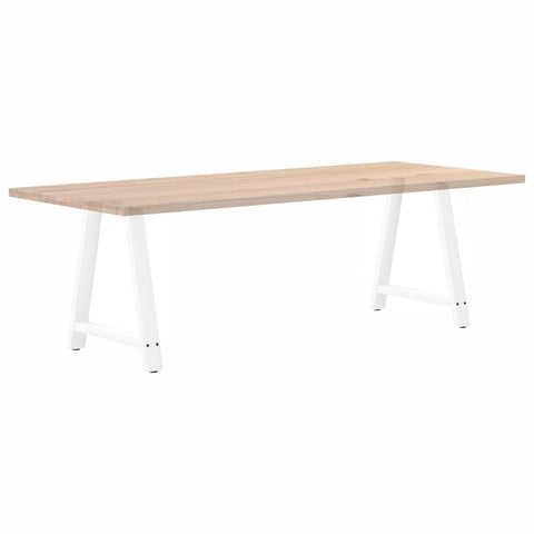 vidaXL Coffee Table Legs A-Shaped 2 pcs White 80x(72-73) cm Steel
