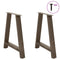 vidaXL Dining Table Legs A-Shaped 2 pcs 80x(72-73) cm Steel