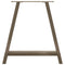 vidaXL Dining Table Legs A-Shaped 2 pcs 80x(72-73) cm Steel