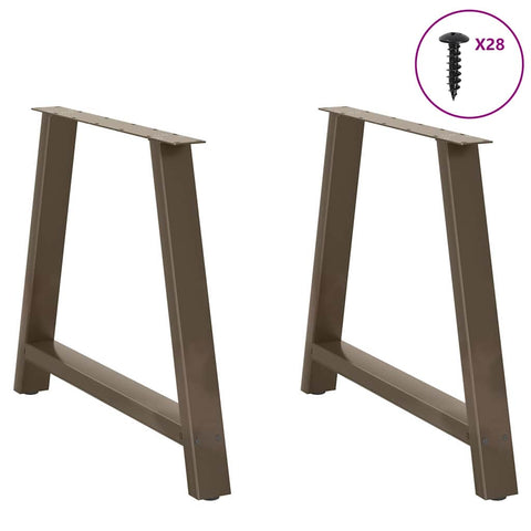 vidaXL Coffee Table Legs A-Shaped 2 pcs 90x(72-73) cm Steel