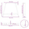vidaXL Coffee Table Legs A-Shaped 2 pcs 90x(72-73) cm Steel