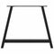 vidaXL Dining Table Legs A-Shaped 2 pcs Black 100x(72-73) cm Steel
