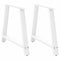 vidaXL Coffee Table Legs A-Shaped 2 pcs White 100x(72-73) cm Steel