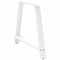 vidaXL Coffee Table Legs A-Shaped 2 pcs White 100x(72-73) cm Steel