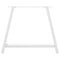 vidaXL Coffee Table Legs A-Shaped 2 pcs White 100x(72-73) cm Steel