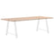 vidaXL Coffee Table Legs A-Shaped 2 pcs White 100x(72-73) cm Steel