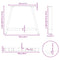 vidaXL Coffee Table Legs A-Shaped 2 pcs White 100x(72-73) cm Steel