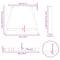vidaXL Coffee Table Legs A-Shaped 2 pcs 100x(72-73) cm Steel