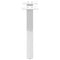 vidaXL Coffee Table Legs X-Shaped 2 pcs White 30x(30-31) cm Steel